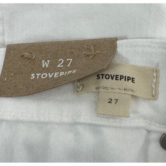 NWT Madewell Womens Stovepipe Jeans Purest White Size 27 - Picture 12 of 16